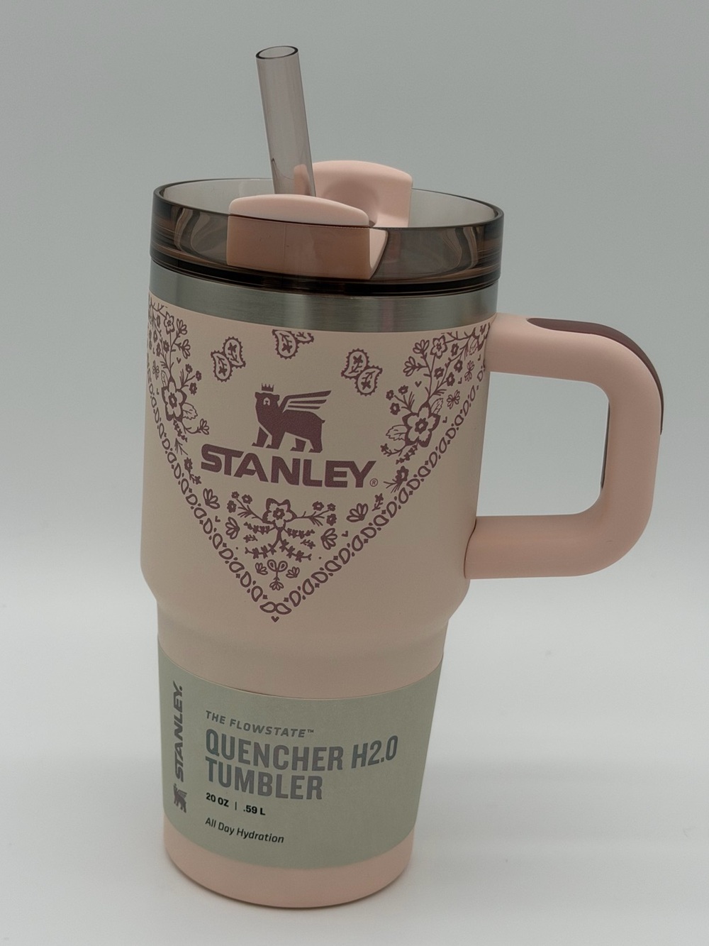 Stanley Mesa Rose Collection Flowstate Quencher 20oz Tumbler | Conch Floral